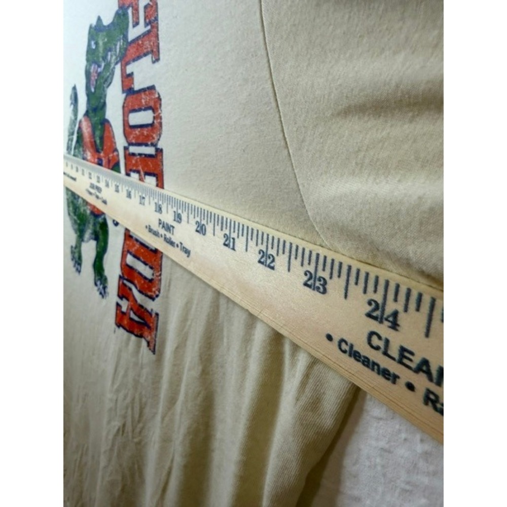 CSA Florida Gators Graphic T-Shirt XL Cream Distressed Albert Mascot Tee - Picture 5 of 6